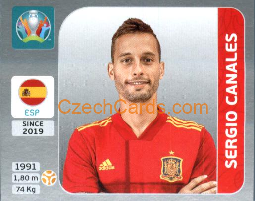 Sergio Canales 2020 Panini EURO Sticker Pearl Ed. #522
