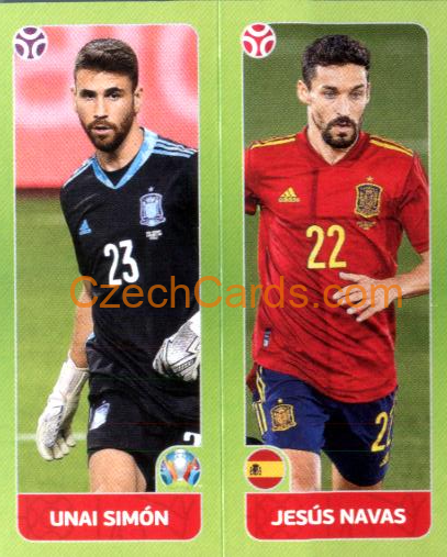 Simón / Navas 2020 Panini EURO Sticker Pearl Ed. #534