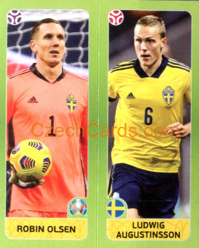Olsen / Augustinsson 2020 Panini EURO Sticker Pearl Ed. #540