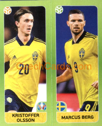 Olsson / Berg 2020 Panini EURO Sticker Pearl Ed. #544