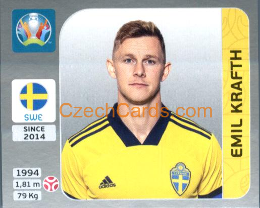 Emil Krafth 2020 Panini EURO Sticker Pearl Ed. #549