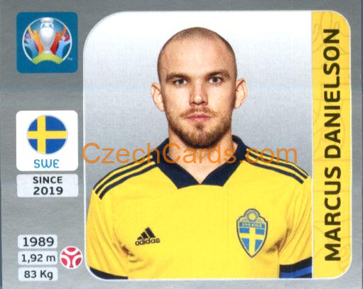 Marcus Danielson 2020 Panini EURO Sticker Pearl Ed. #550