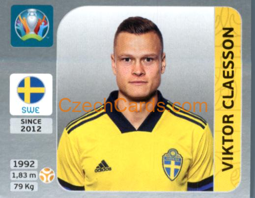 Viktor Claesson 2020 Panini EURO Sticker Pearl Ed. #556
