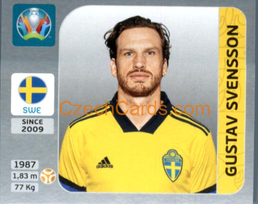 Gustav Svensson 2020 Panini EURO Sticker Pearl Ed. #562