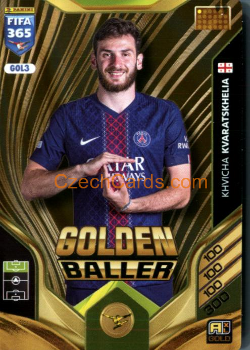 Khvicha Kvaratskhelia 2026 Panini Adrenalyn #GOL3