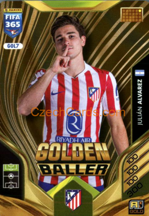 Julián Alvarez 2026 Panini Adrenalyn #GOL7