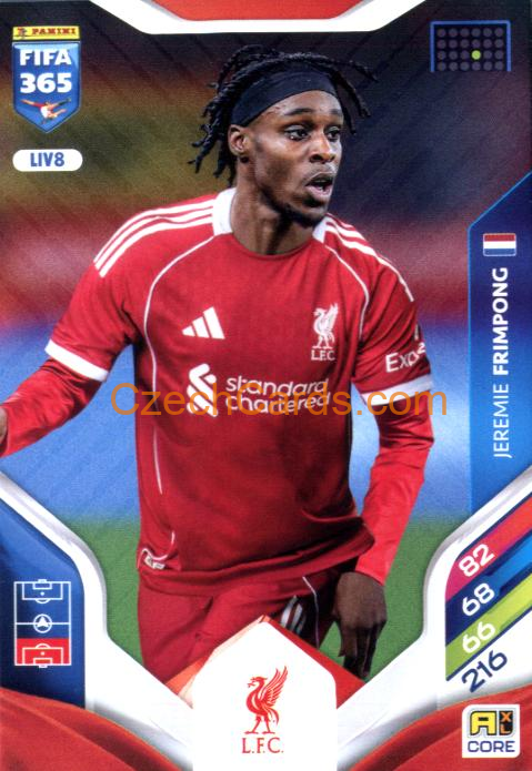Jeremie Frimpong 2026 Panini Adrenalyn #LIV8