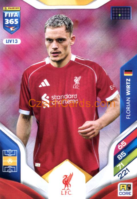 Florian Wirtz 2026 Panini Adrenalyn #LIV13