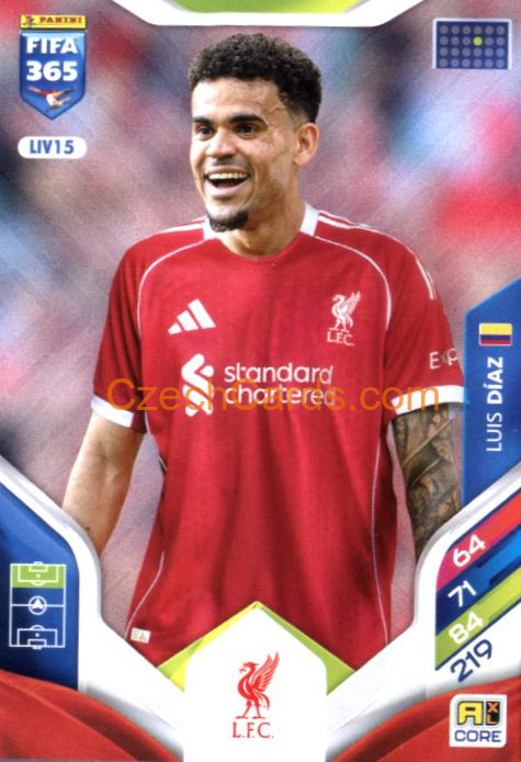 Luis Díaz 2026 Panini Adrenalyn #LIV15