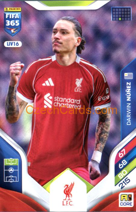 Darwin Núñez 2026 Panini Adrenalyn #LIV16