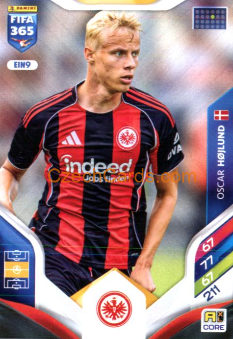 Oscar Højlund 2026 Panini Adrenalyn #EIN9