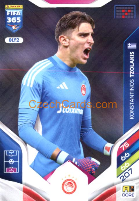 Konstantinos Tzolakis 2026 Panini Adrenalyn #OLY2