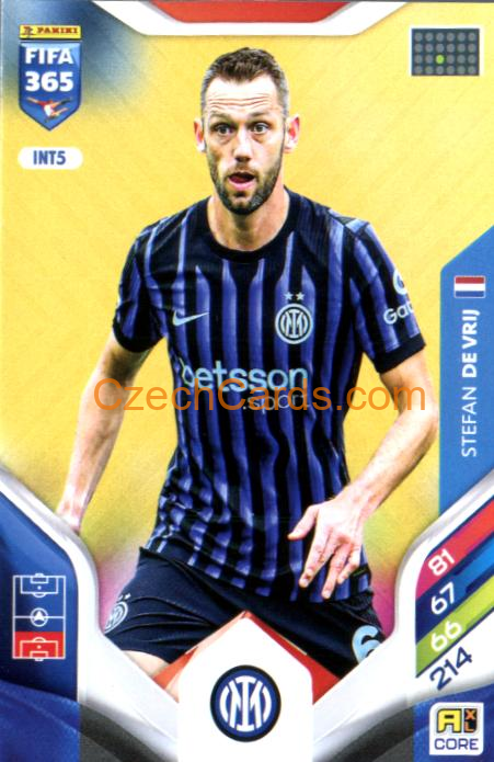 Stefan de Vrij 2026 Panini Adrenalyn #INT5