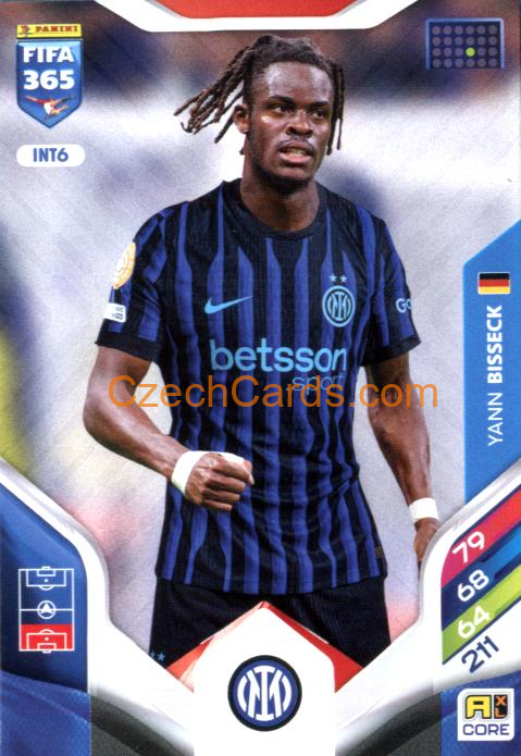 Yann Bisseck 2026 Panini Adrenalyn #INT6