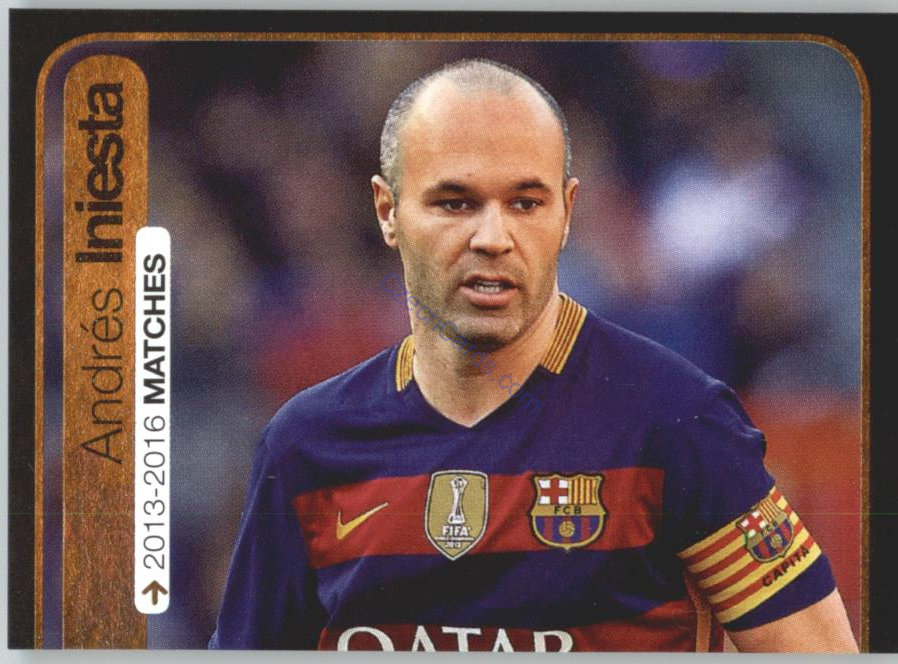 Andrés Iniesta Panini 2017 FIFA 365 Sticker #367