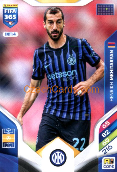 Henrikh Mkhitaryan 2026 Panini Adrenalyn #INT14