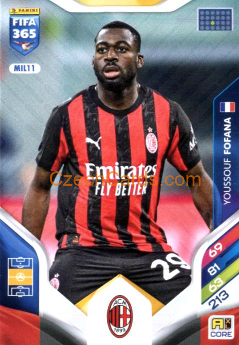 Youssouf Fofana 2026 Panini Adrenalyn #MIL11