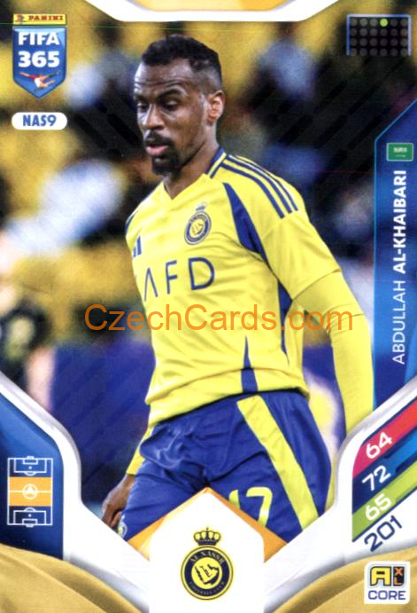 Abdullah Al-Khaibari 2026 Panini Adrenalyn #NAS9