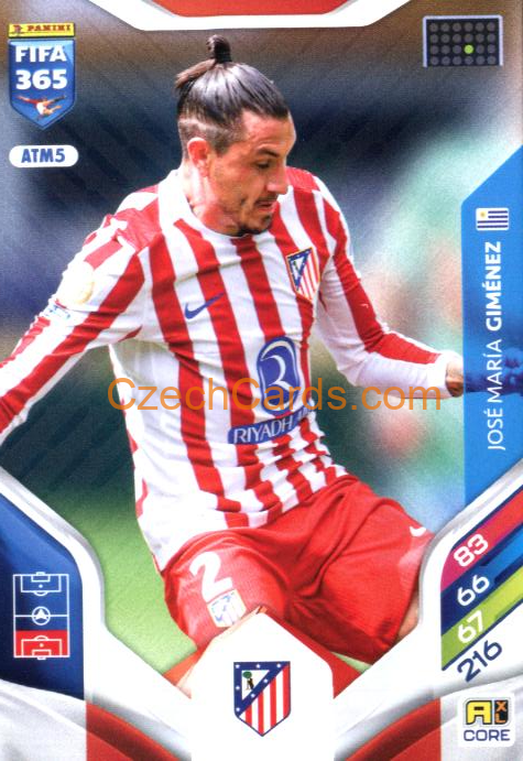 José María Giménez 2026 Panini Adrenalyn #ATM5