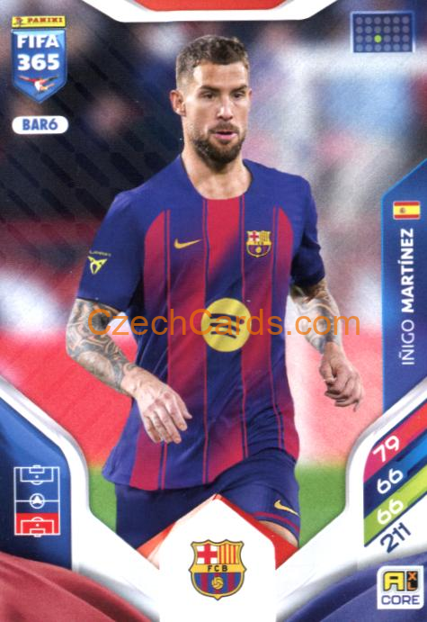 Íñigo Martínez 2026 Panini Adrenalyn #BAR6