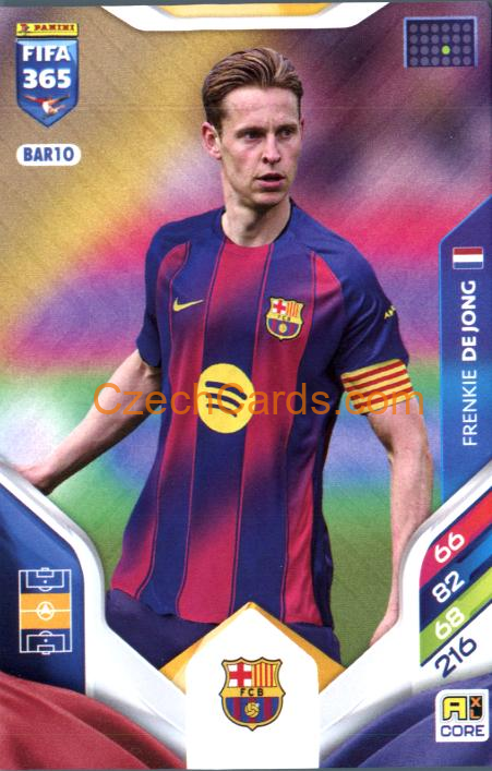 Frenkie de Jong 2026 Panini Adrenalyn #BAR10