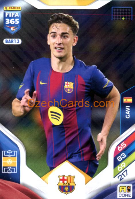 Gavi 2026 Panini Adrenalyn #BAR13