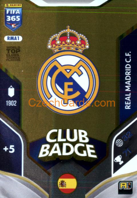 Club Badge Real Madrid 2026 Panini Adrenalyn #RMA1