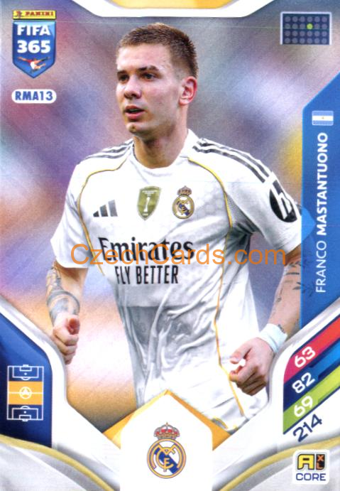 Franco Mastantuono 2026 Panini Adrenalyn #RMA13