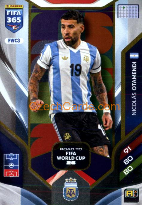 Nicolás Otamendi 2026 Panini Adrenalyn #FWC3