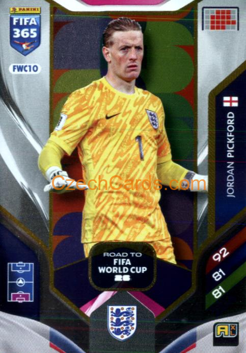 Jordan Pickford 2026 Panini Adrenalyn #FWC10