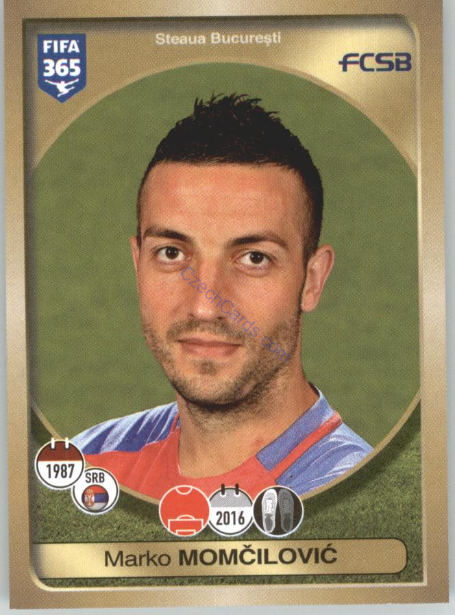 Marko Momčilović Panini 2017 FIFA 365 Sticker #383