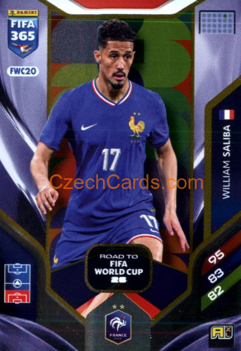 William Saliba 2026 Panini Adrenalyn #FWC20