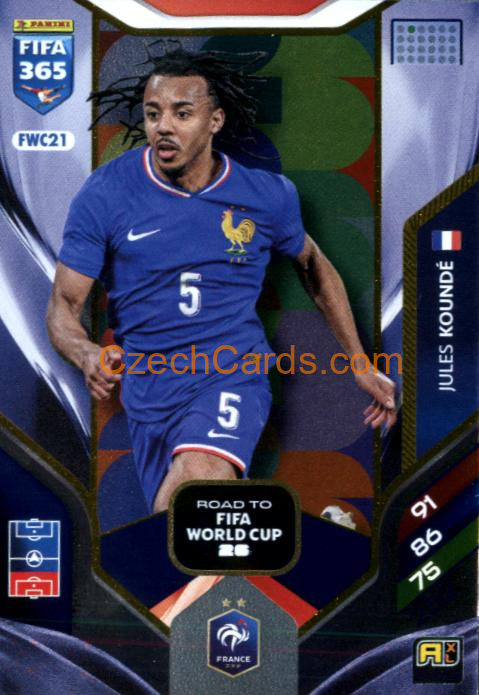 Jules Koundé 2026 Panini Adrenalyn #FWC21