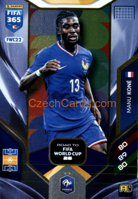 Manu Koné 2026 Panini Adrenalyn #FWC22