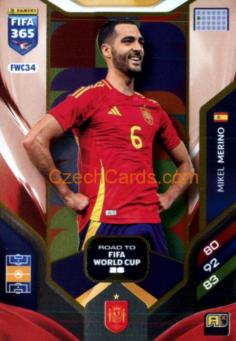 Mikel Merino 2026 Panini Adrenalyn #FWC34