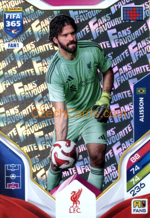 Alisson 2026 Panini Adrenalyn #FAN1
