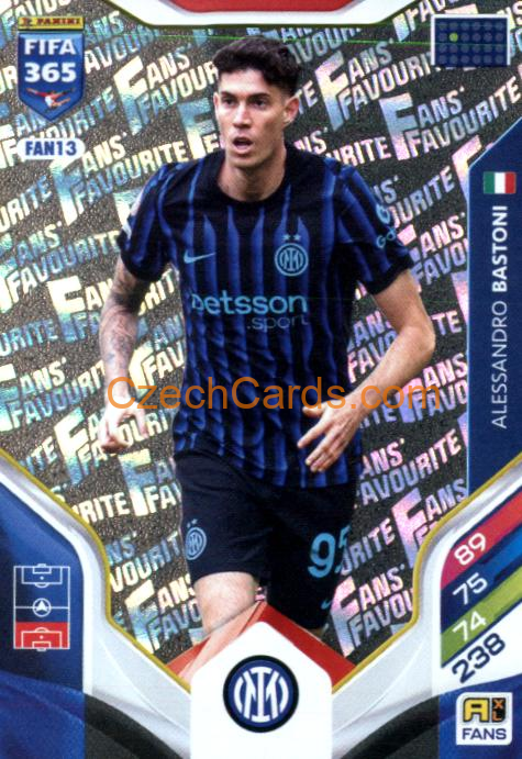 Alessandro Bastoni 2026 Panini Adrenalyn #FAN13