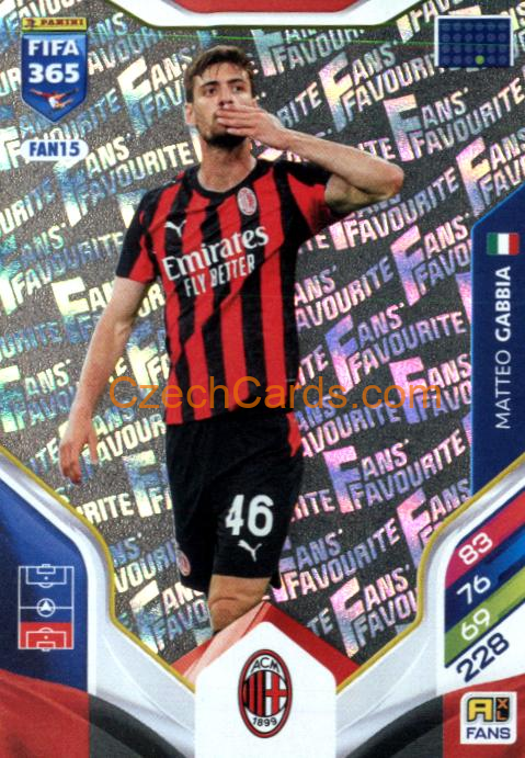 Matteo Gabbia 2026 Panini Adrenalyn #FAN15