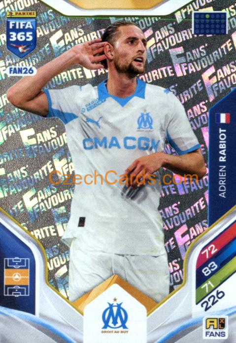 Adrien Rabiot 2026 Panini Adrenalyn #FAN26