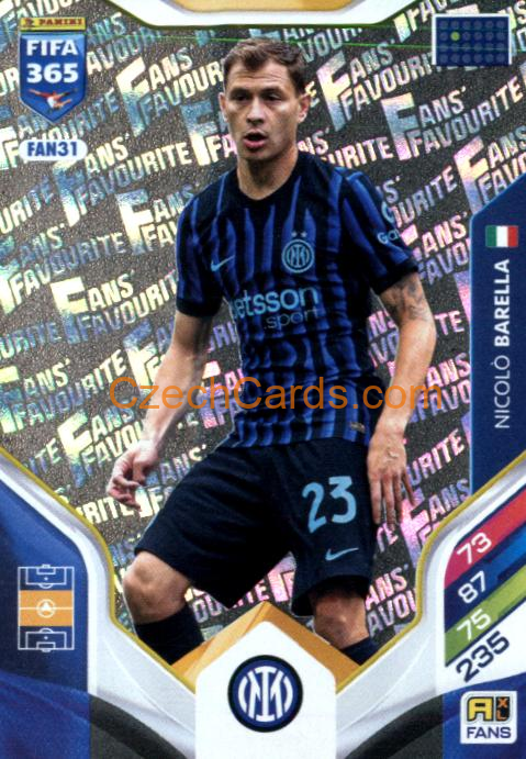 Nicolò Barella 2026 Panini Adrenalyn #FAN31