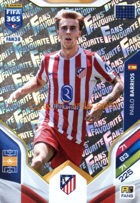 Pablo Barrios 2026 Panini Adrenalyn #FAN38