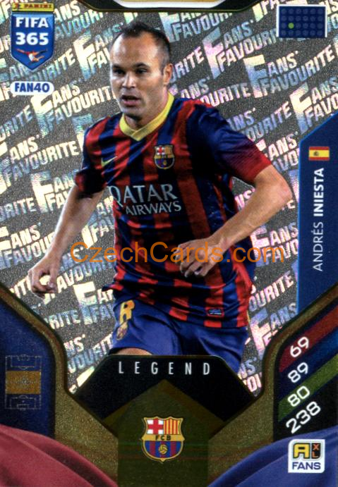 Andrés Iniesta 2026 Panini Adrenalyn #FAN40
