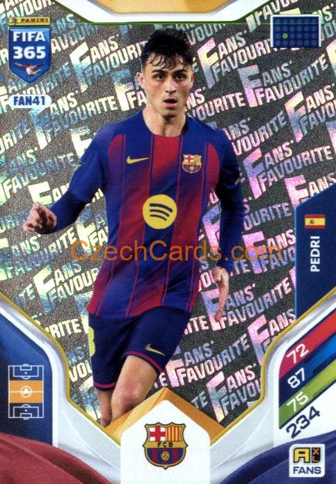 Pedri 2026 Panini Adrenalyn #FAN41