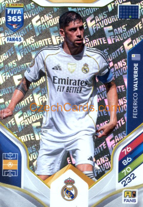Federico Valverde 2026 Panini Adrenalyn #FAN45