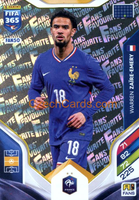 Warren Zaïre-Emery 2026 Panini Adrenalyn #FAN50