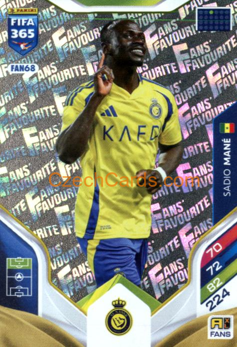 Sadio Mané 2026 Panini Adrenalyn #FAN68