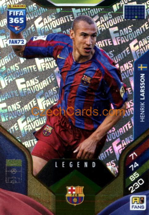 Henrik Larsson 2026 Panini Adrenalyn #FAN72