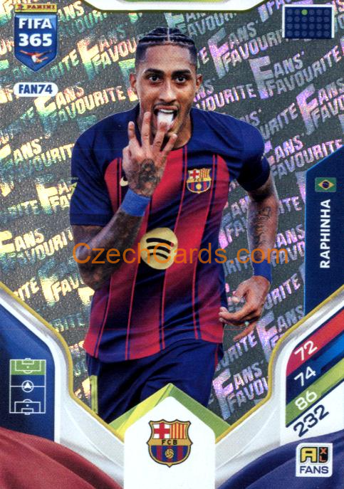 Raphinha 2026 Panini Adrenalyn #FAN74