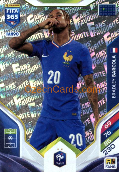 Bradley Barcola 2026 Panini Adrenalyn #FAN90