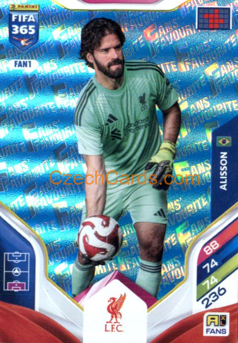 Alisson 2026 Panini Adrenalyn #FAN1 Blue